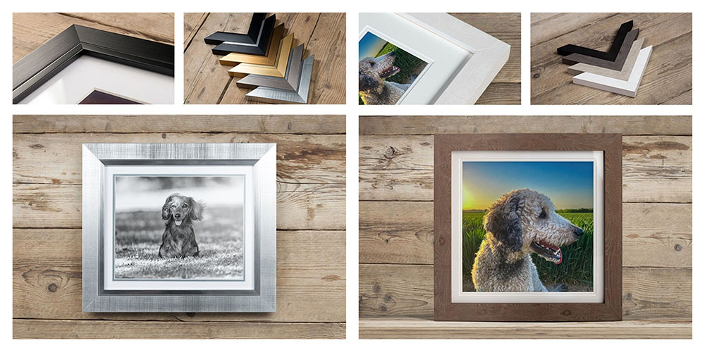 Printed photos in frames